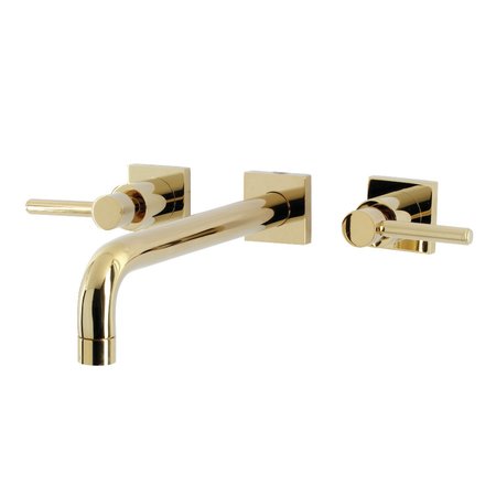 KINGSTON BRASS KS6022DL Wall Mount Tub Faucet, Polished Brass KS6022DL